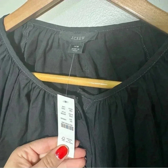 NWT J CREW poplin shirt dress XS - Picture 4 of 5